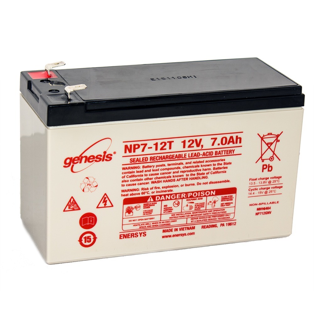 Genesis 12V 7AH F2 Battery Replacement For Casil CA1270 F2