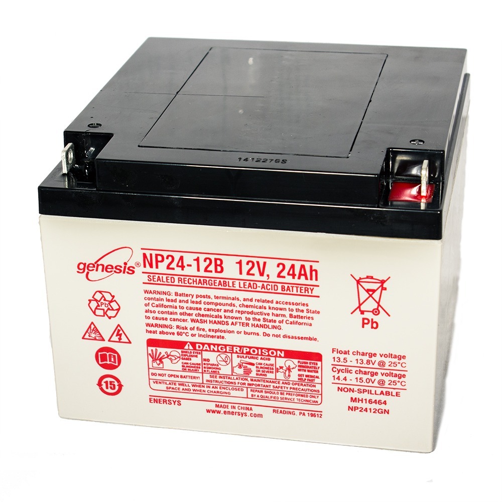 Genesis 12V 24Ah Battery Replacement For Yuasa NP24-12B