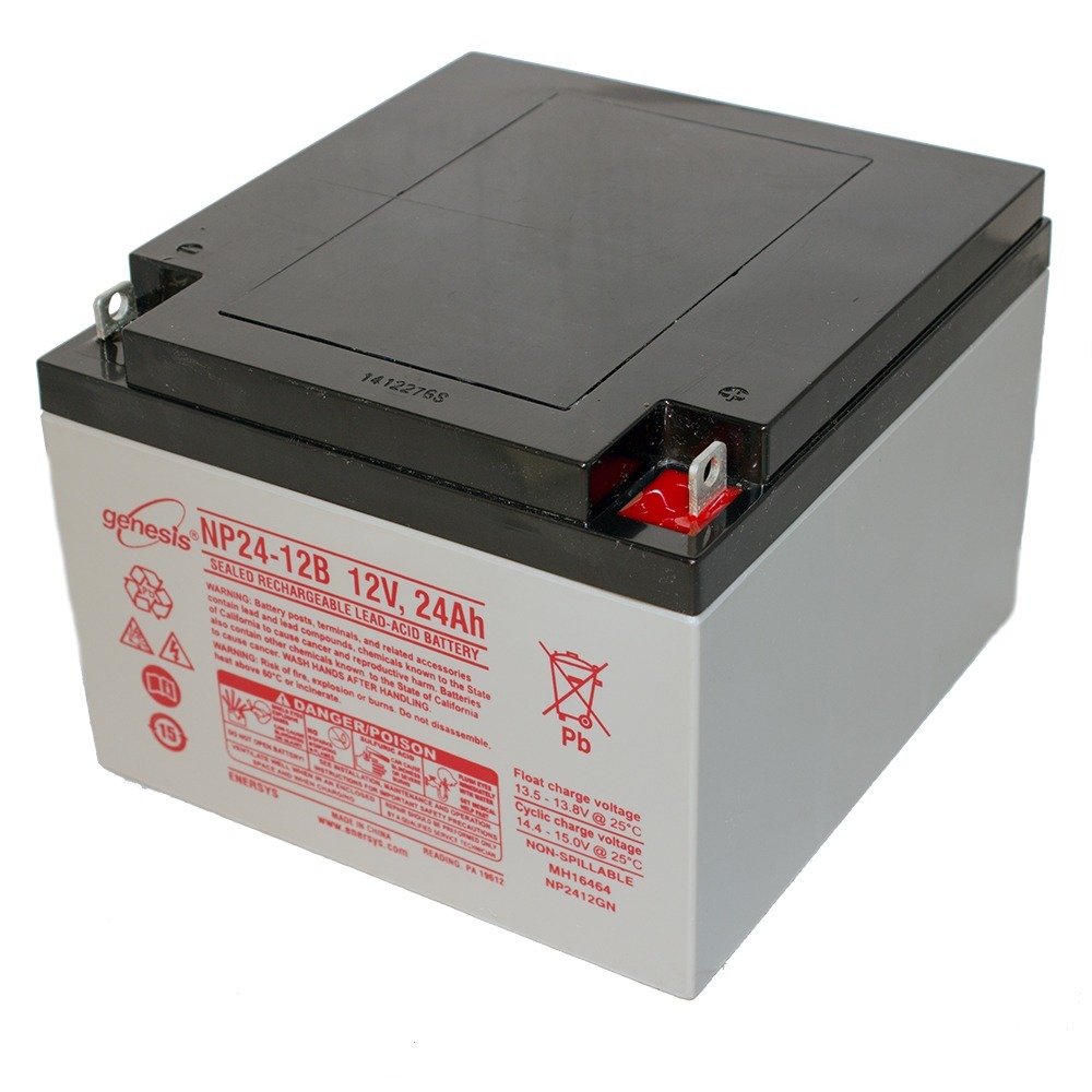 Genesis 12V 24Ah Battery Replacement For Yuasa NP24-12B