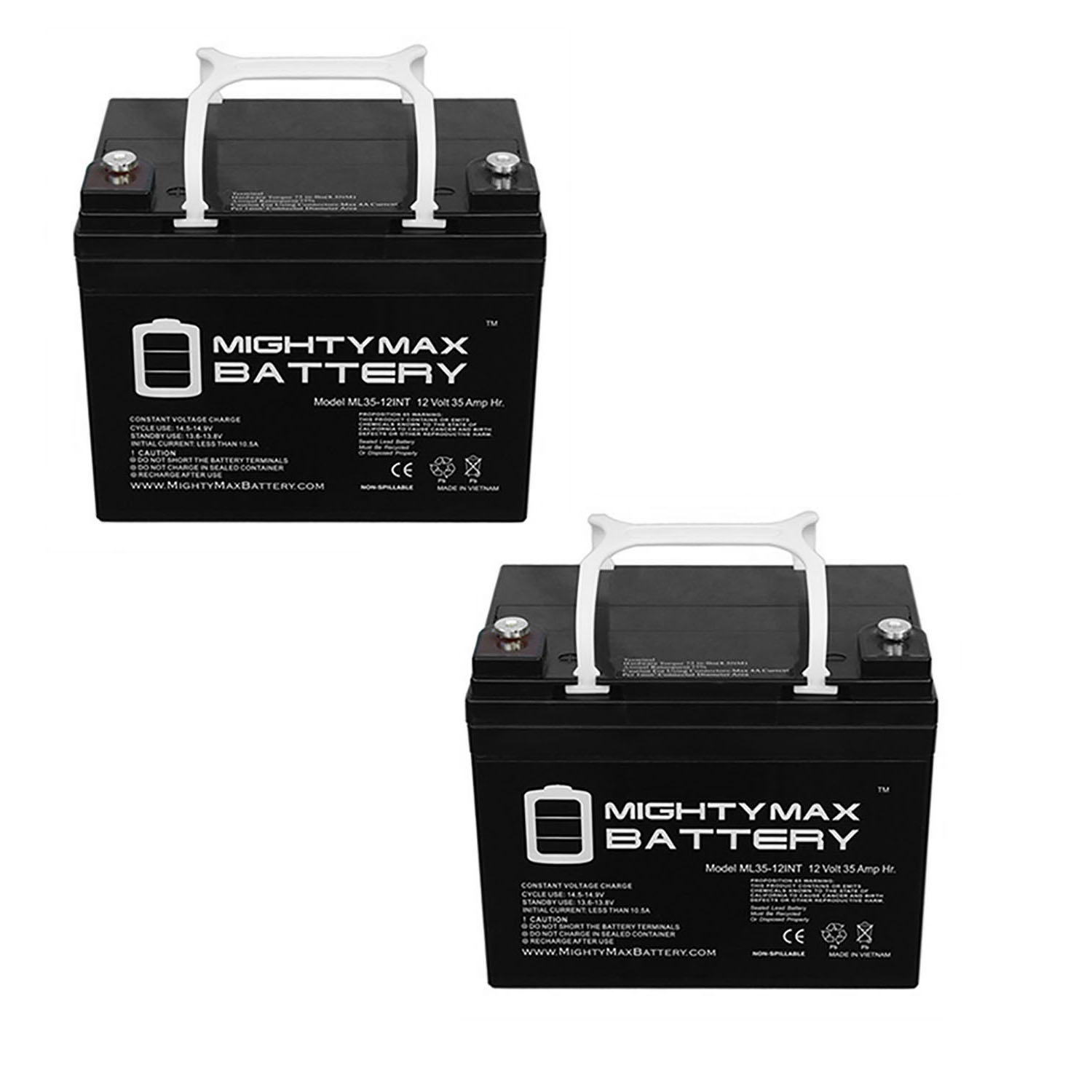 12V 35AH INT Replacement Battery for Burke Scout M1 - 2 Pack