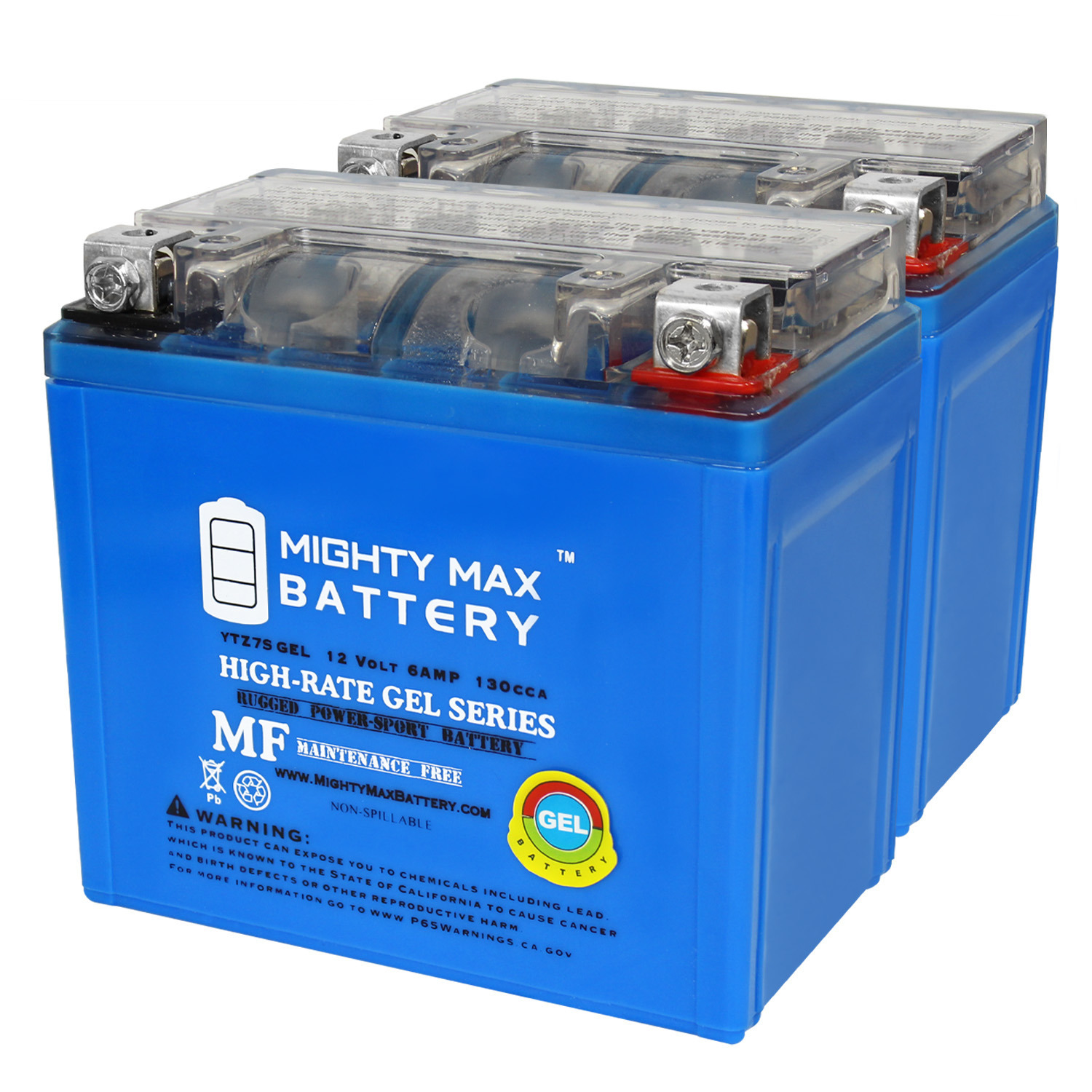 12V 6AH GEL Replacement Battery Compatible with Yamaha 90 YMF90 Grizzly 23 - 2 Pack