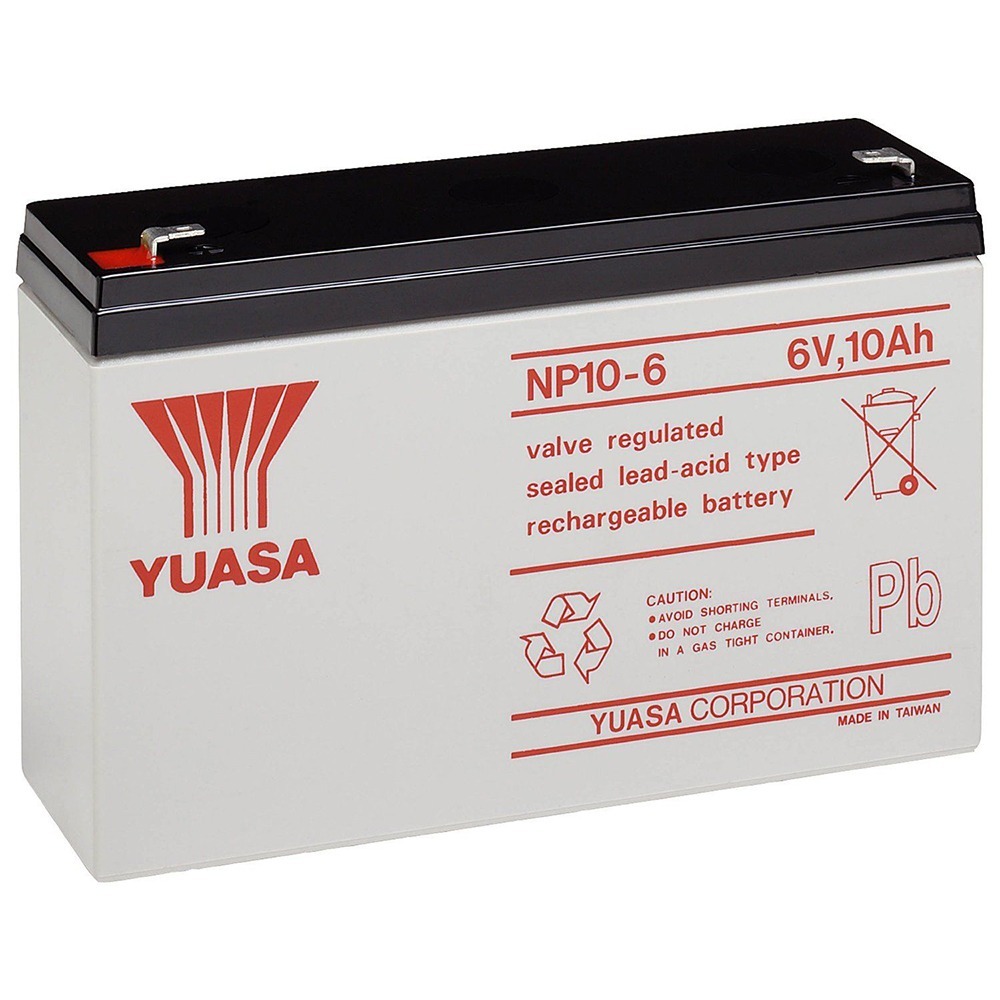   NP10 6 SEALED LEAD ACID BATTERY 6VOLT 10AH SLA 661799734394  