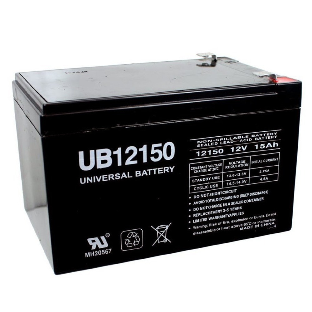 UB12150 12V 15AH Sealed Lead Acid Battery (SLA) .250 TT - UB12150F2