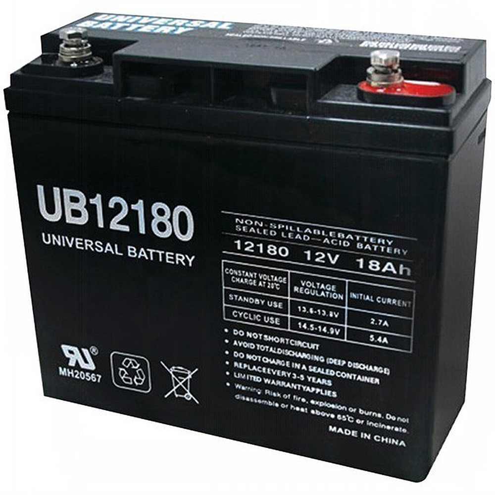 UB12180 12V 18AH Sealed Lead Acid Internal Thread Terminal Battery - UB12180INT