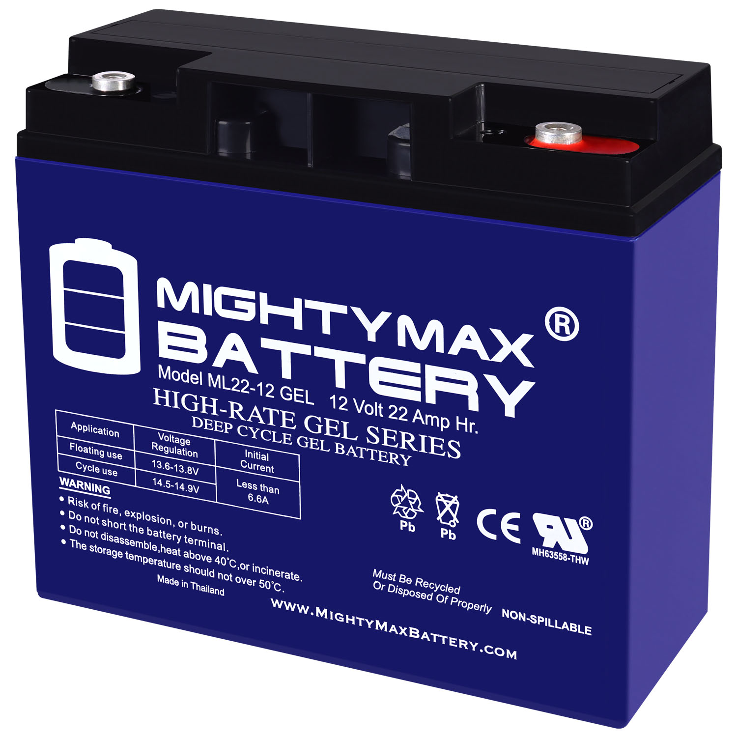 新品） Mighty Max Battery 12V 22Ah Gel Battery Replaces 20Ah Ritar RT12200, RT  122 e9ES5sIxuf, 車、バイク、自転車 - monttwalex.com